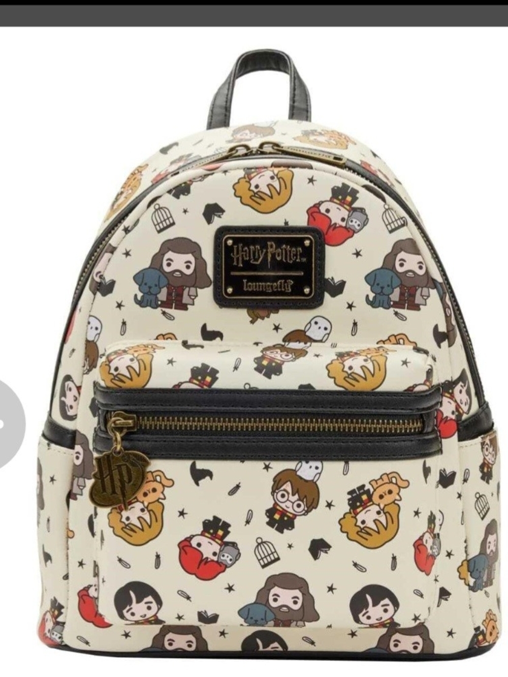 Harry Potter Loungefly Cream Patterned Mini Backpack NEW
